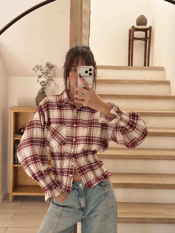 CAMISA SHAPE TARTAN